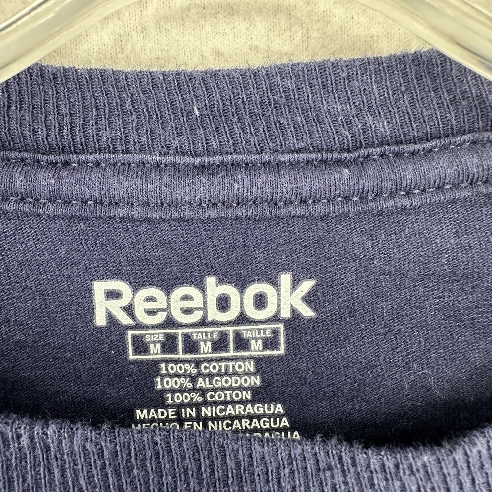 Buffalo Sabres Reebok Men's Short Sleeve T Shirt - Size medium Blue Cotton - Picture 5 of 7